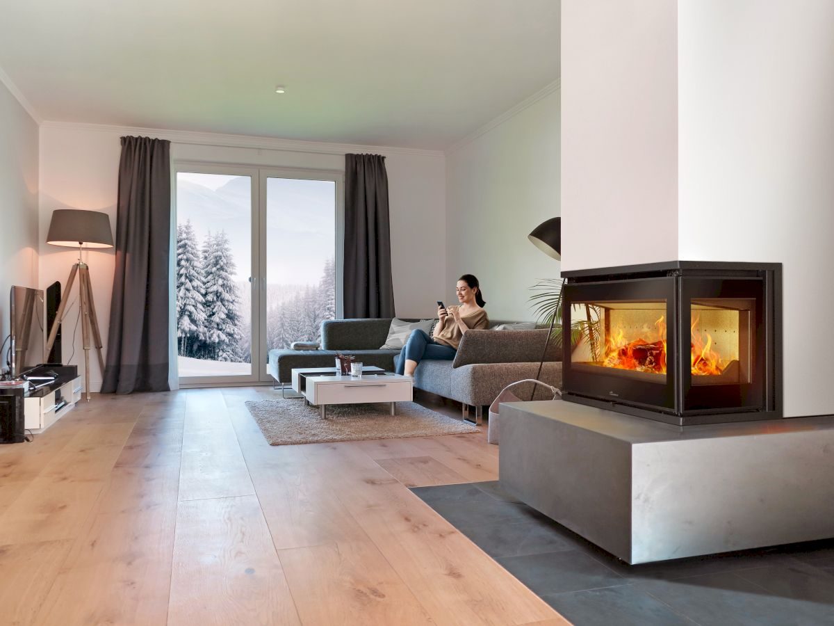 Chimenea insertable frontal